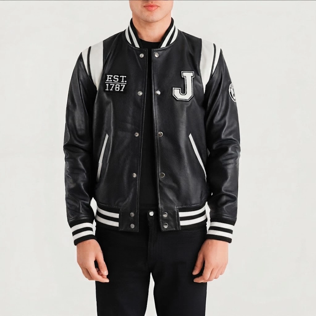 Leather Varsity Jacket